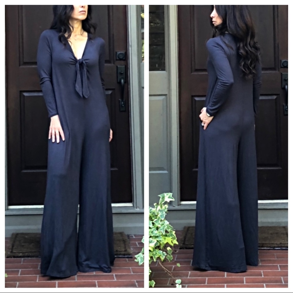 ✨LAST ONE ✨Wide leg side pocket jumpsuit - Picture 5 of 8
